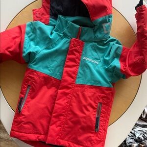 Didriksons Red and Teal winter Jacket - best ever - quality. Good luck finding